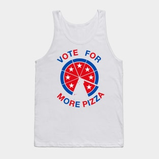 vOTE FOR MORE PIZZA Tank Top